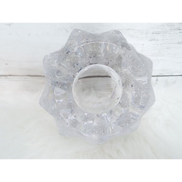 Orrefors Sweden Art Glass Artichoke Nimbus Votive Handle Holder - Picture 6 of 6